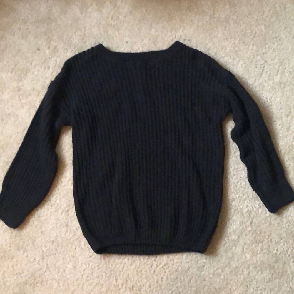 Black chunky sweater